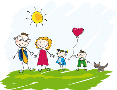 Ilustraci&oacute;n de una familia