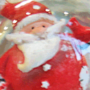 Pare Noel en bola de neu