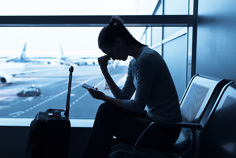 Estrés en el aeropuerto