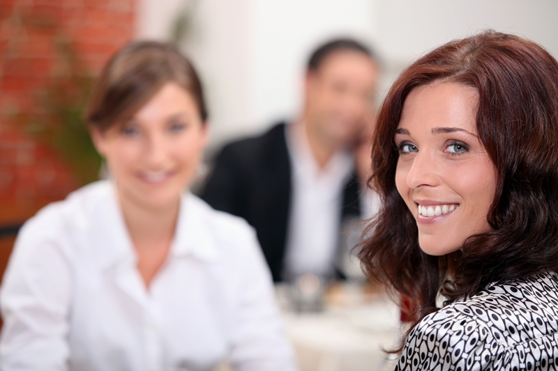 Mujer sonriente